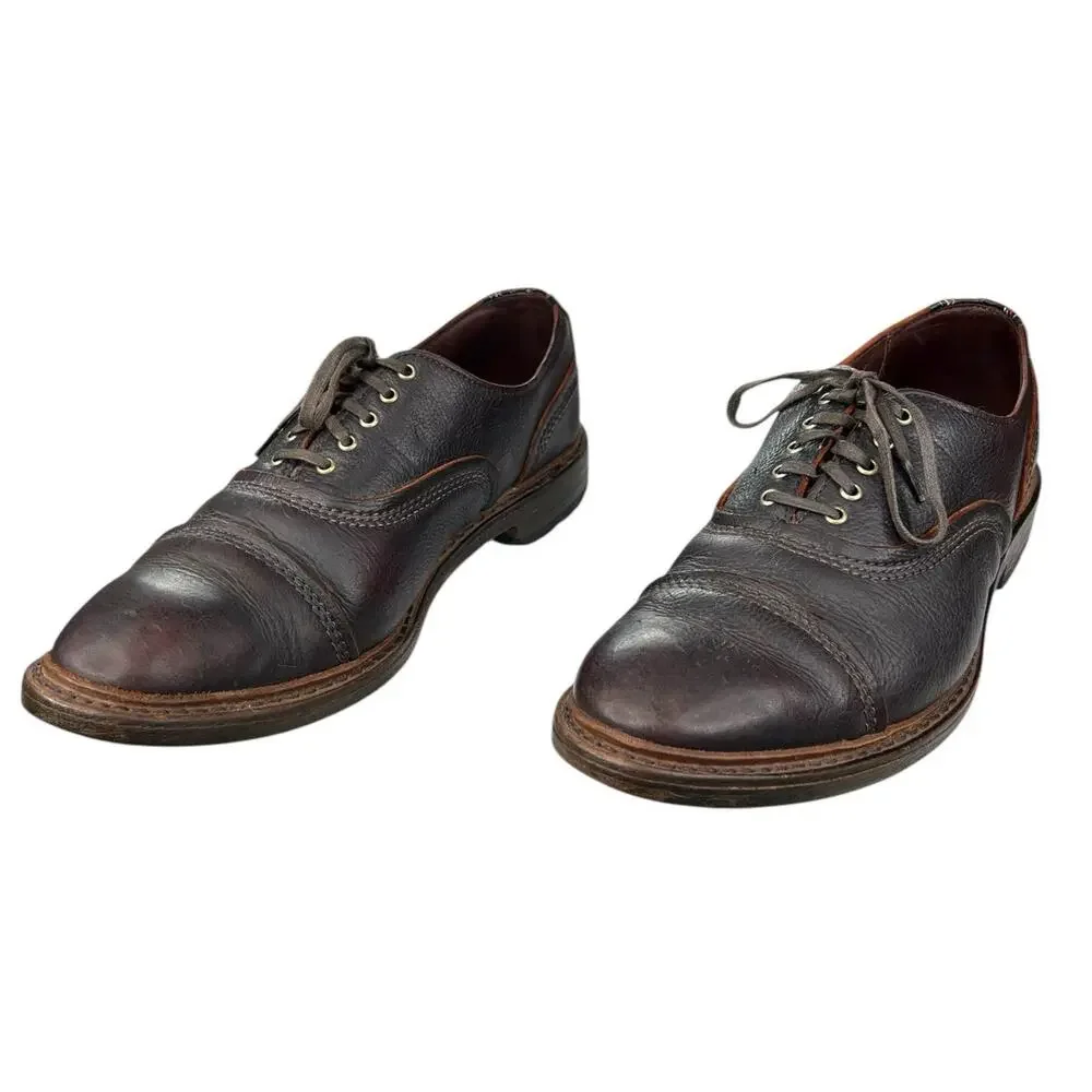 Allen Edmonds Men’s Overlord Brown Leather Cap Toe Oxford Size US 10 D